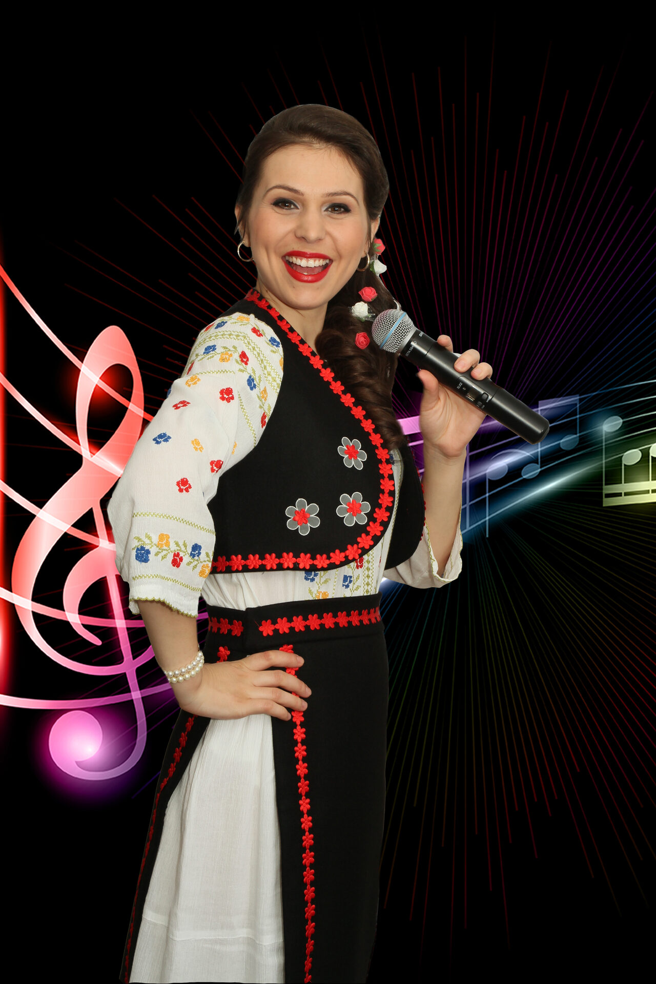 Florentina Pană — prezență scenică ansamblu muzical evenimente
